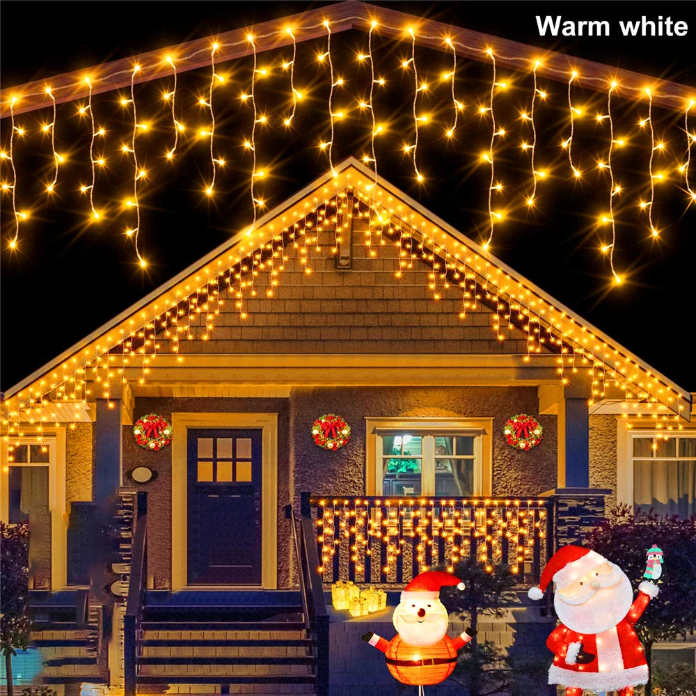 Outdoor Waterproof Solar Light LED Ice Bar Wedding Party Garden Courtyard Light Decoration String Light Holiday Home Furnishing