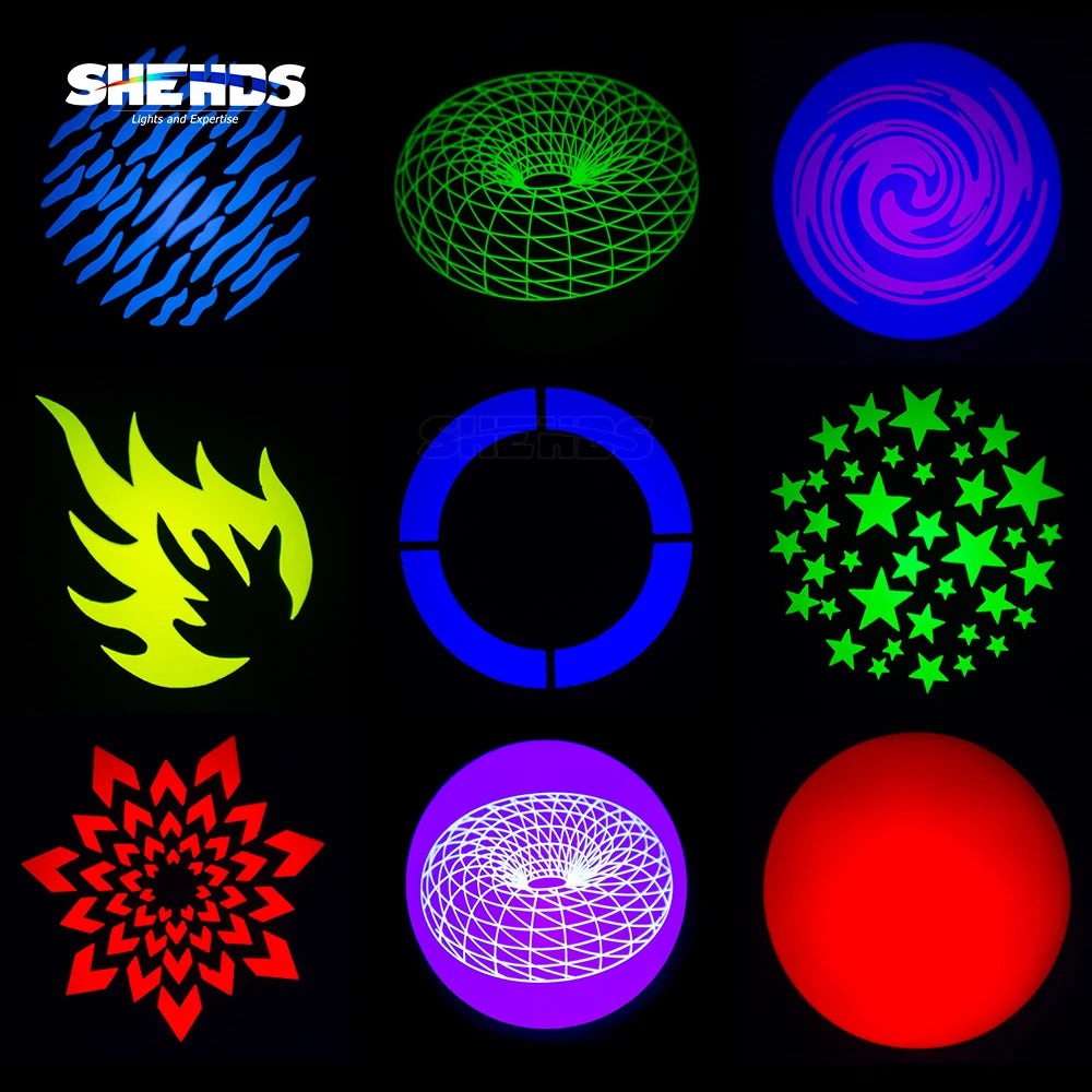SHEHDS LED Spot 80W With Threer-Prism Gobo Moving Head Light Party Dj Equipment Bar Light KTV Bar Stage Lighting Effect