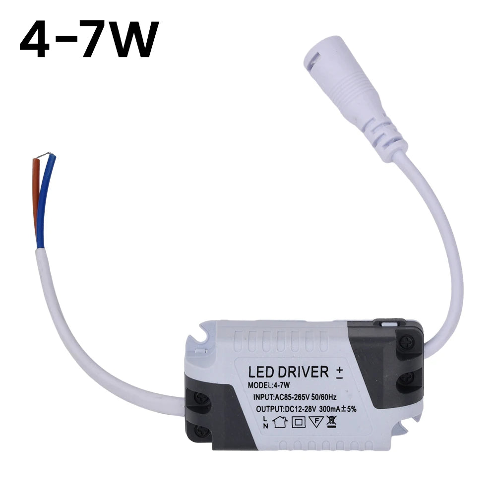 LED Constant Current Driver AC85-265V 3-4W 4-7W 8-12W 12-18W 18-24W 24-36W Power Supply Adapter Transformer for Panel Light