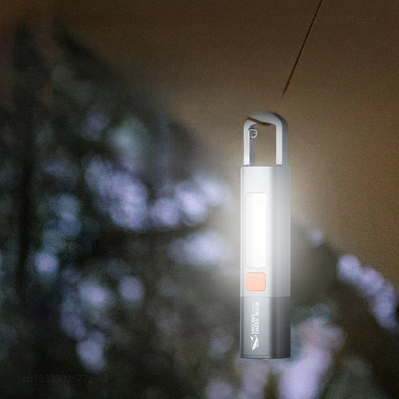 New Outdoor Flashlight Portable Strong Light Variable Focus With Floodlight Side Lights Home Portable LED Flashlights Camping