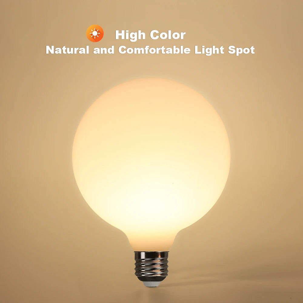 2-4pcs Big LED Bulb E27 AC 220V 110V G80 G95 G125 Energy Saving Global Light Lampada Ampoule Milky Light Bulb LED Lamp