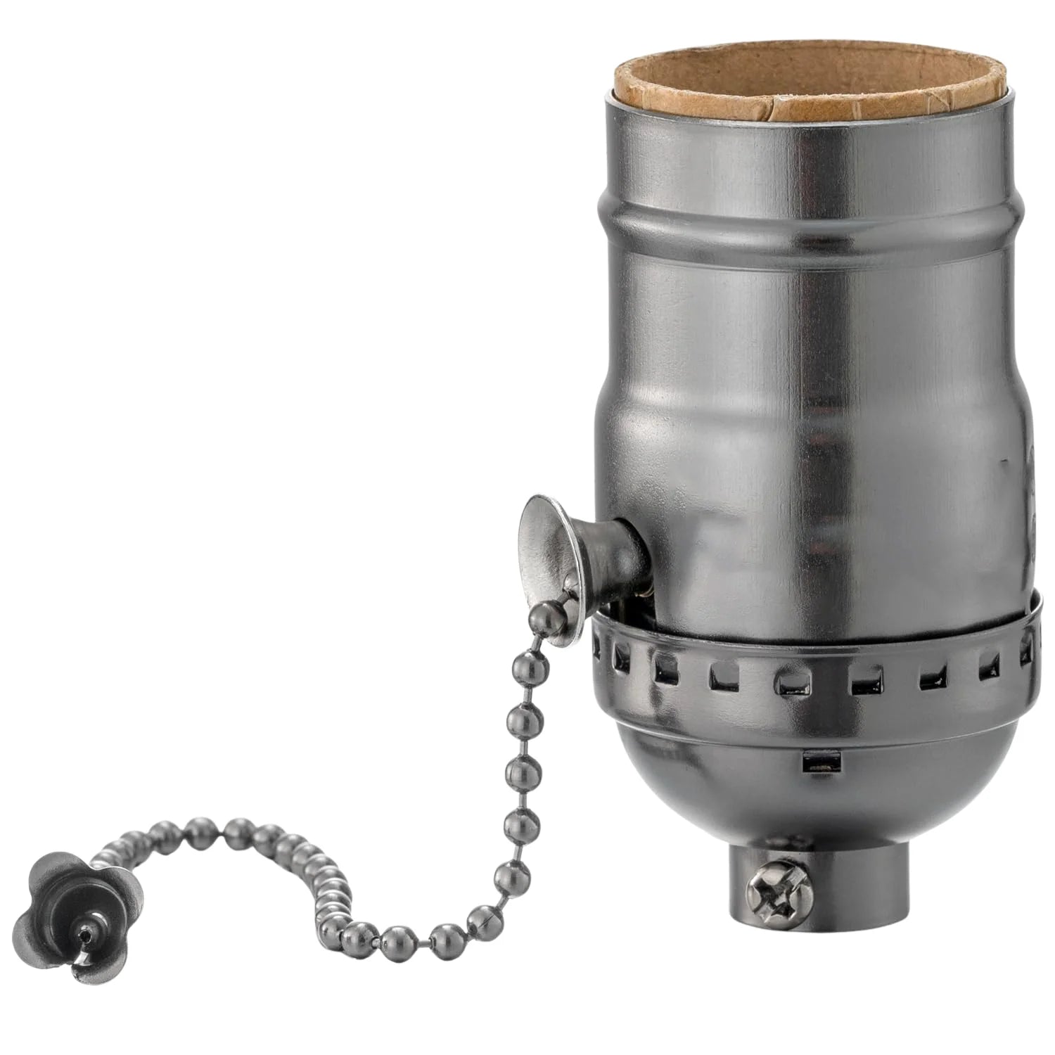 Vintage Edison Style E26/E27 LED Lamp Holder W/ Zipper Switch - Bronze & Pearl Black Hang Wire Suspension Light Fixture