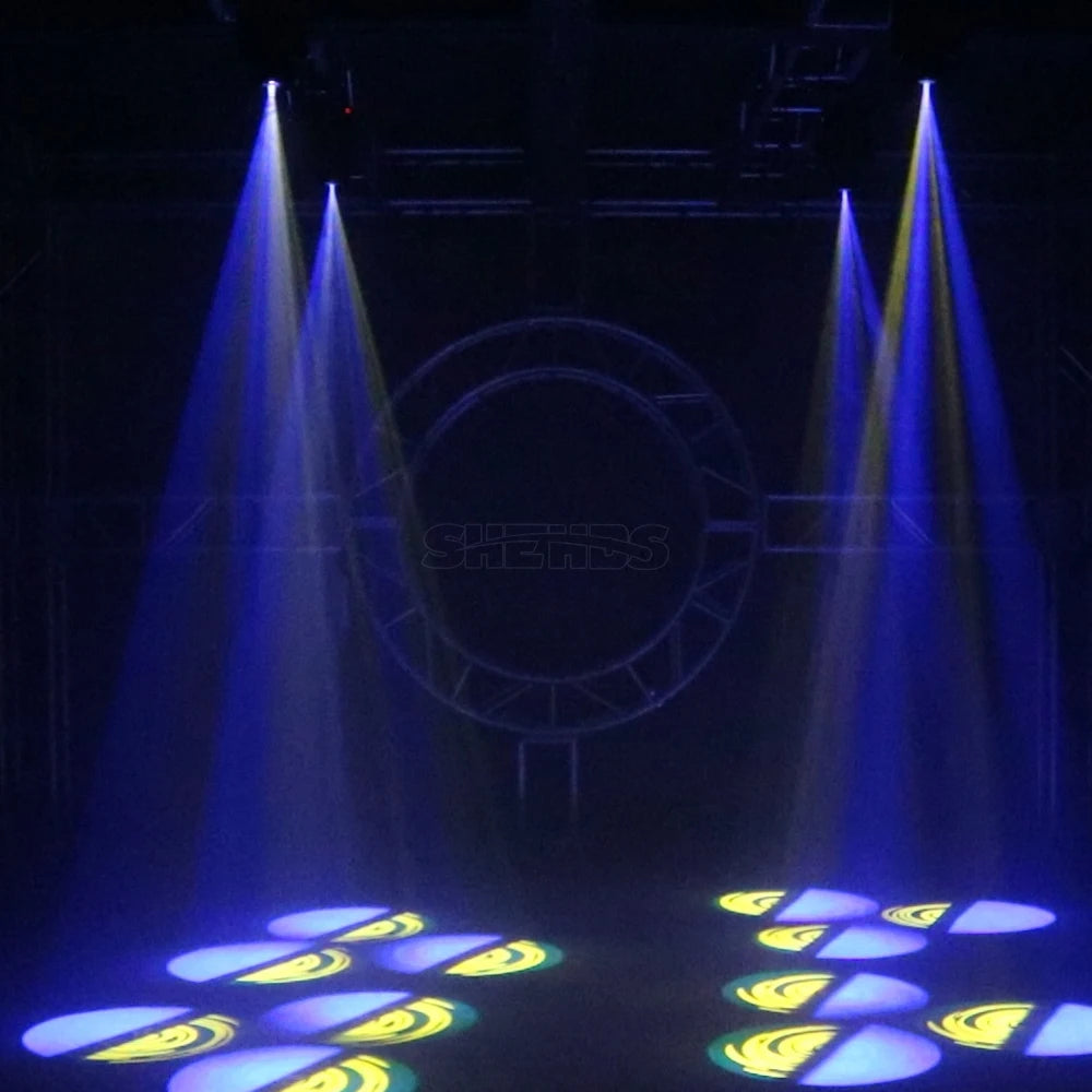 SHEHDS LED Spot 80W With Threer-Prism Gobo Moving Head Light Party Dj Equipment Bar Light KTV Bar Stage Lighting Effect
