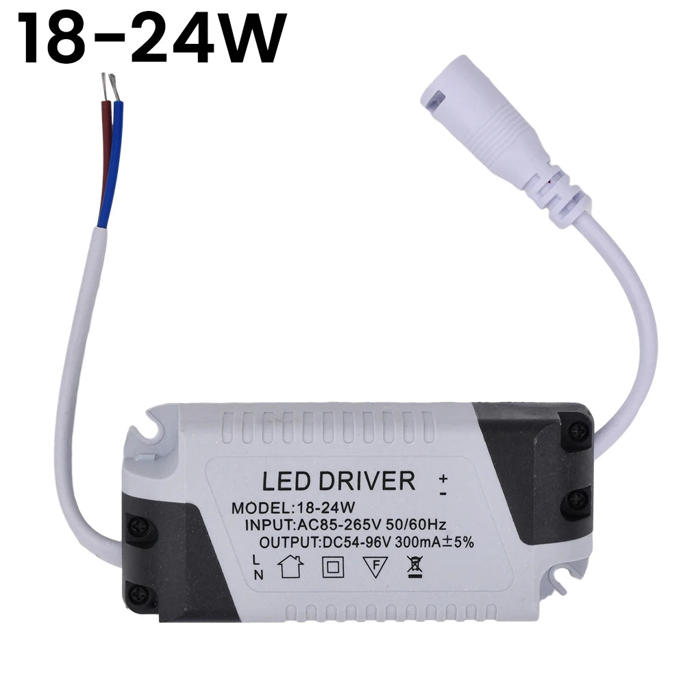 LED Constant Current Driver AC85-265V 3-4W 4-7W 8-12W 12-18W 18-24W 24-36W Power Supply Adapter Transformer for Panel Light