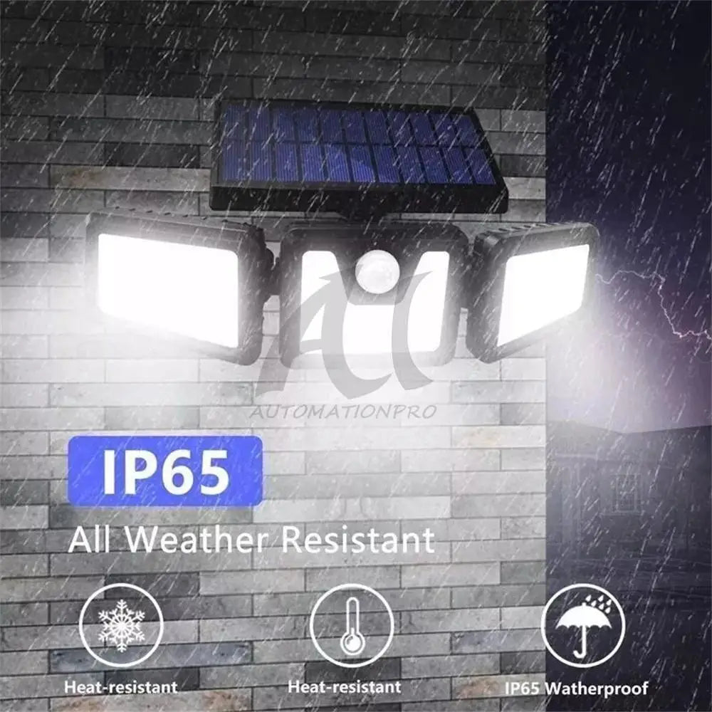 2 Pack LED Motion Sensor Solar Lights  Outdoor IP65 Waterproof Security Lamp