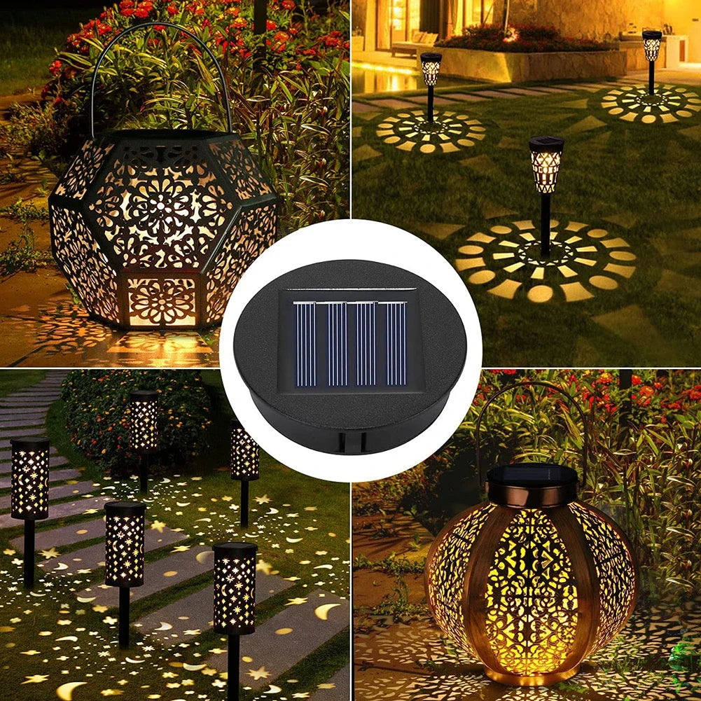 LED Solar Lights Replacement Tops Solar Panel with Switch Outdoor Hanging Lanterns Parts Waterproof Garden Lighting Accessories