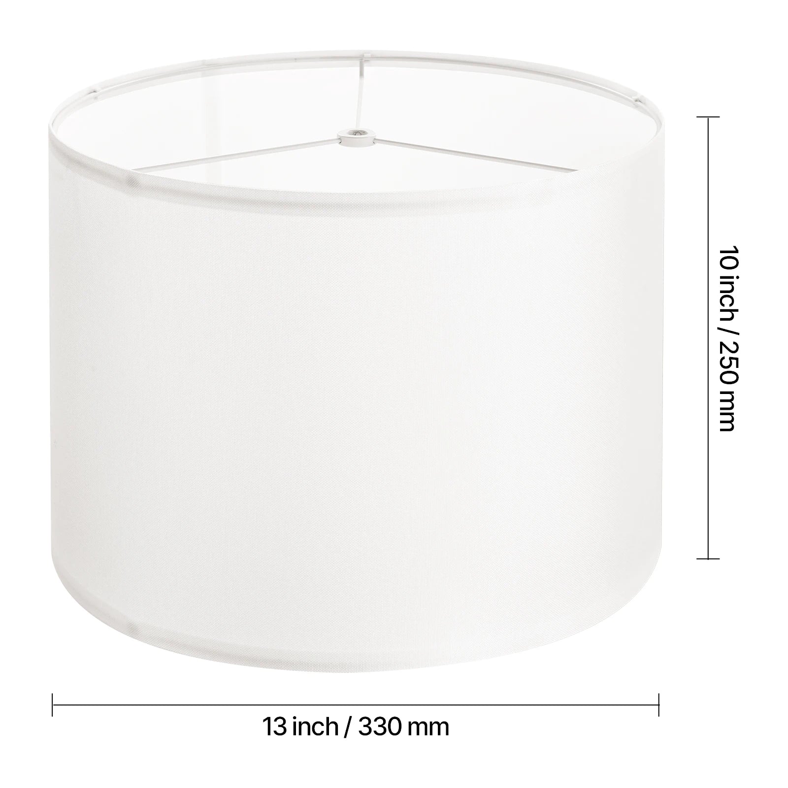 SucceBuy Drum Lamp Shade Medium Drum Linen Lampshade Replacement Lamp Shade for Table Lamps Floor Lamps Pendant Lights