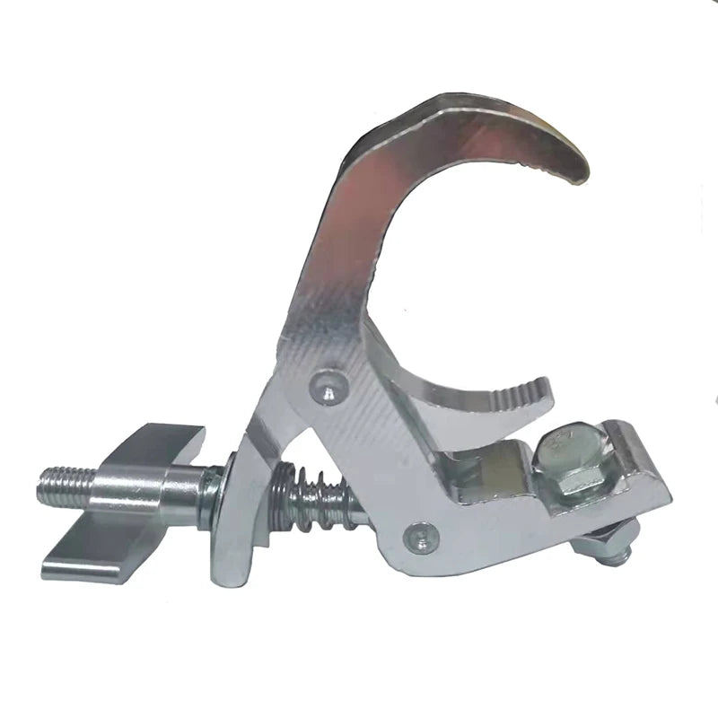 10pcs/lot Stage Light Fold Hook Stage Lighting Clamp Aluminum Steel Truss Folding Beam Black Silver White Light Hooks