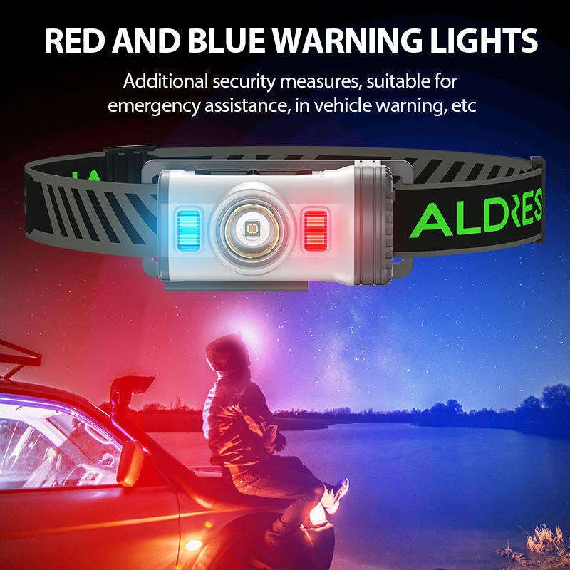 Multi-Functional LED Head Lamp Motion Sensor Hat Clip Lamp Rechargeable Headlight Led Head For Outdoor Fishing Camping Lantern