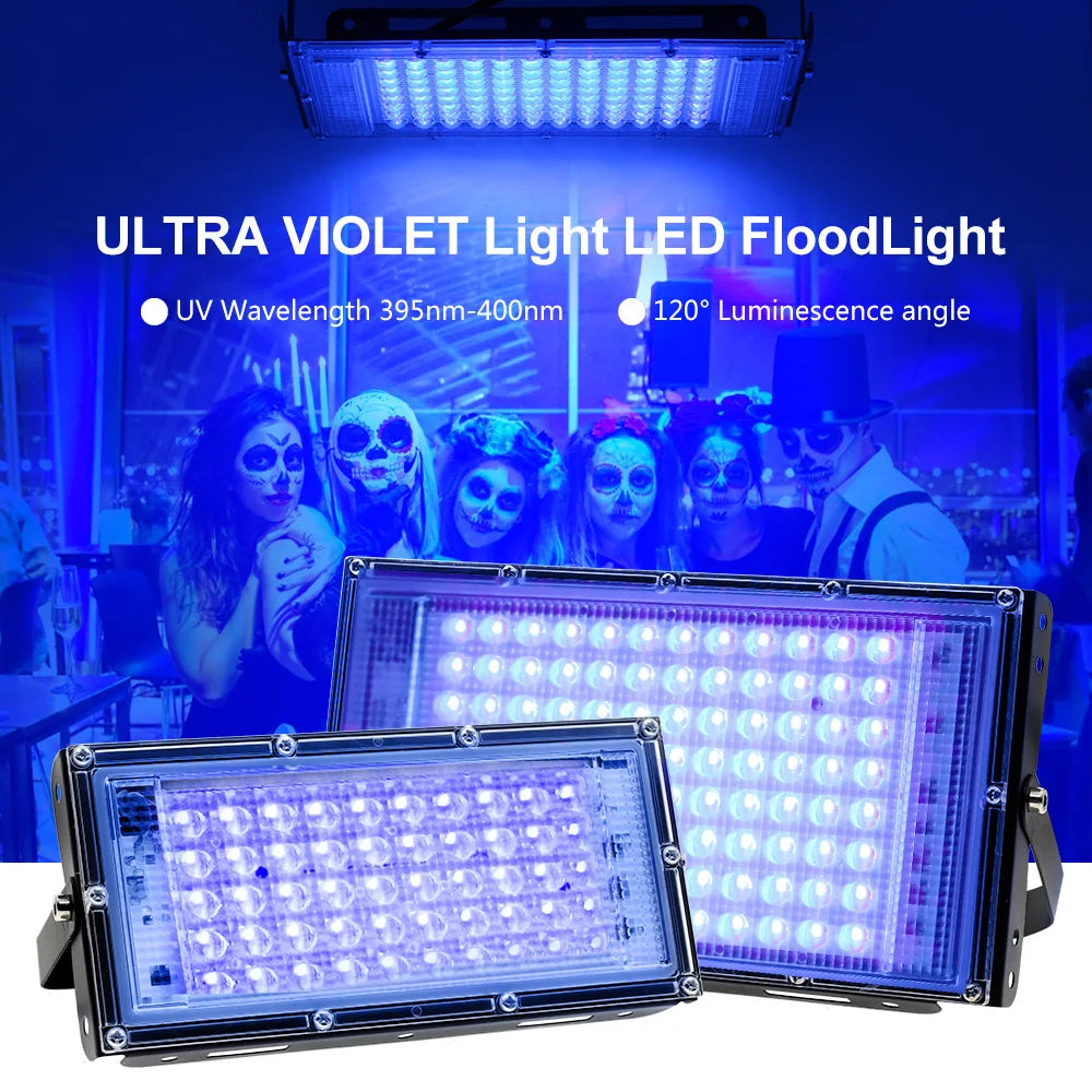 Led 100W 300W Purple Light 365nm UV Curing Lamp 395nm Fluorescent Detection Lamp Shadowless Glue UV Curing lamp Green Oil Resin