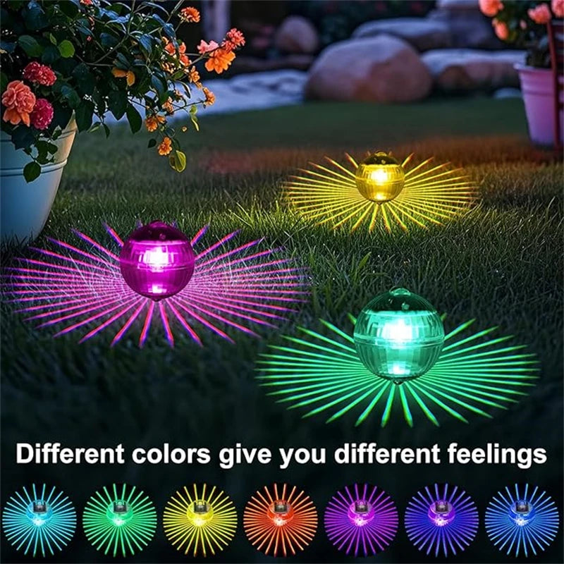 Led Solar Floating Lamp Swimming Pool Ball Solar Panel Powered Pond Drift Waterproof Glow Show Disco Color Changing light