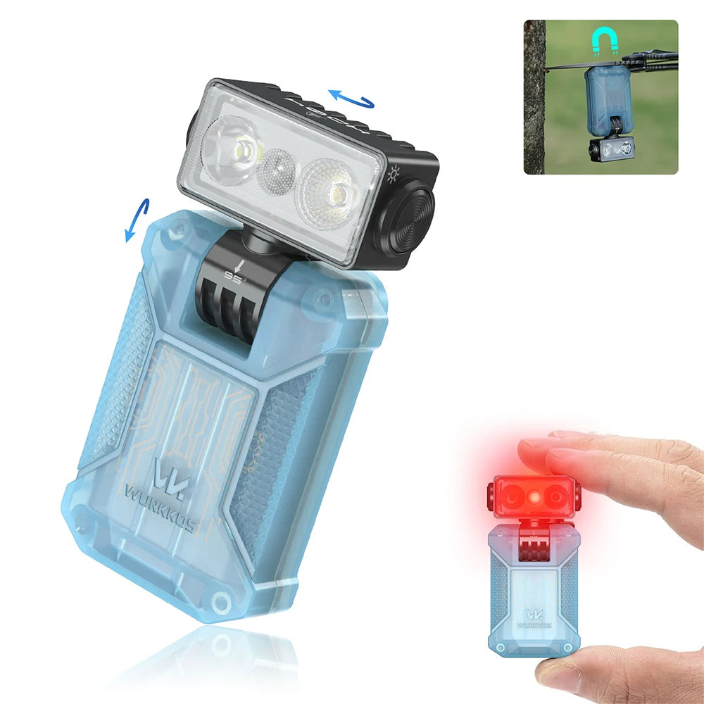 Wurkkos HD04 Mini 750 Lumens EDC Flashlight with 180 ° Horizontal Rotation Is an Ideal Choice for Camping Inspection and Gift