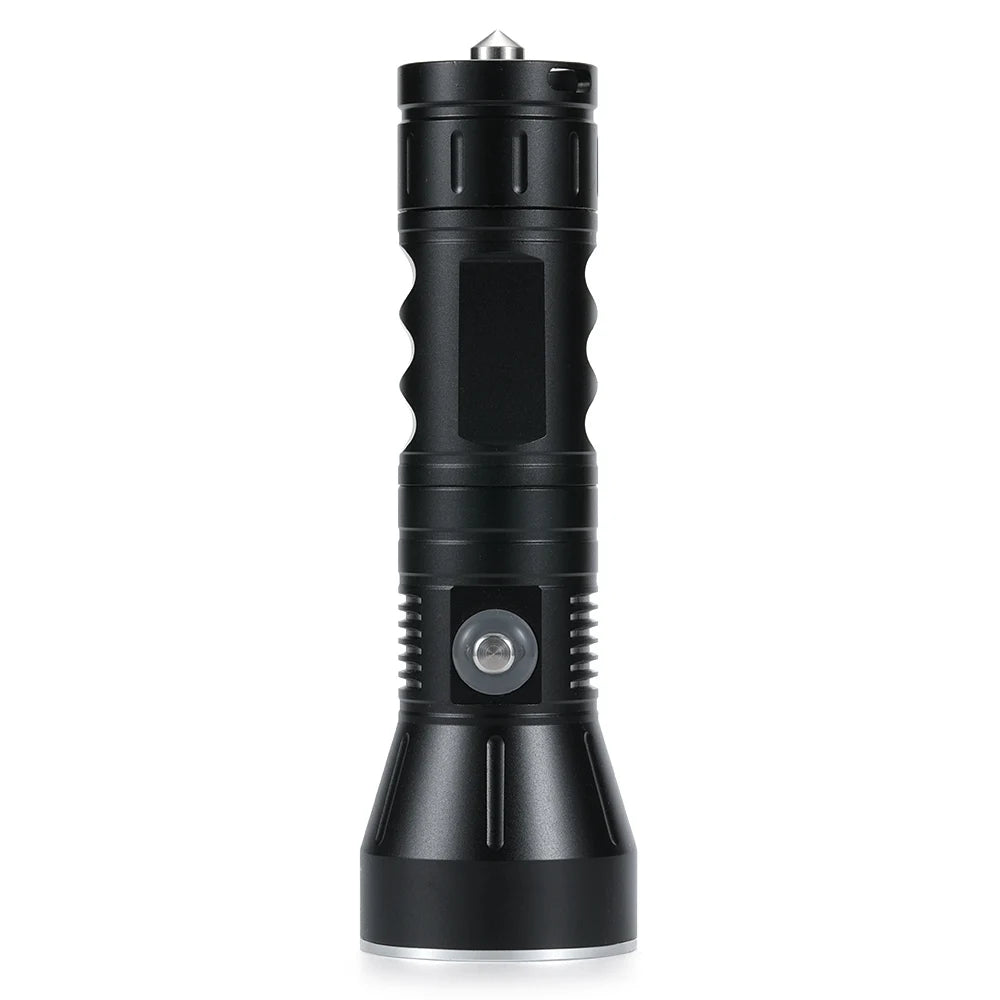 Professional 30W LED Diving Flashlight 3000lumens Tactical Underwater 100M Waterproof 26650 Deep-Sea Fish Lamp