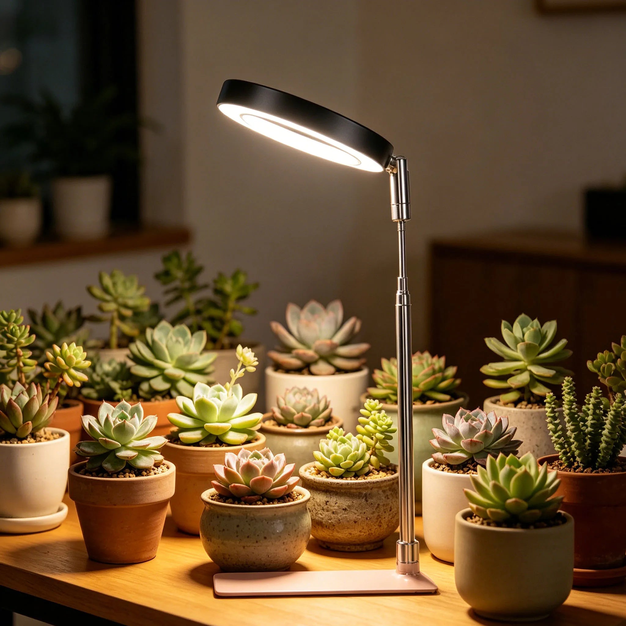Indoor Full-Spectrum Plant Growth Lights, Led Plant Lights, and Indoor Sunlight-Like Growth Lights Are Suitable for Indoor Plants and Grow Lights with Retractable Bases