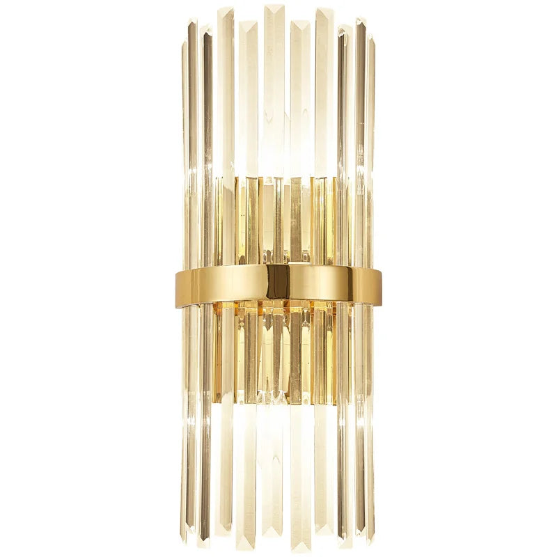 Crystal Wall Lamp Luxurious Gold Silver Wall Lamps For Living Room Bedroom Decor Luminaire Bedside Wall Light Bathroom Fixtures