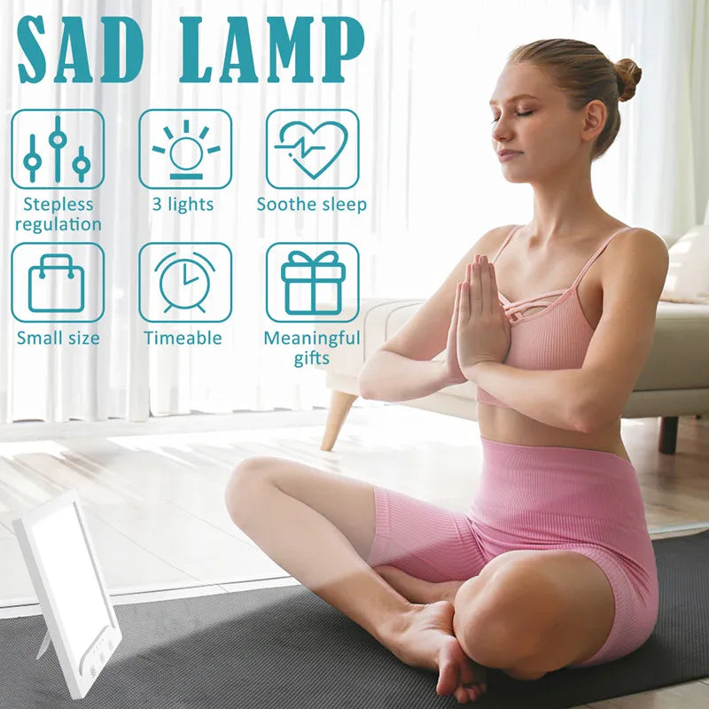 SAD Lamp, 10000 Lux, Tunable Color Temperature Brightness, Full Spectrum SAD Treatment Lamp, Seasonal Winter Mood Changes