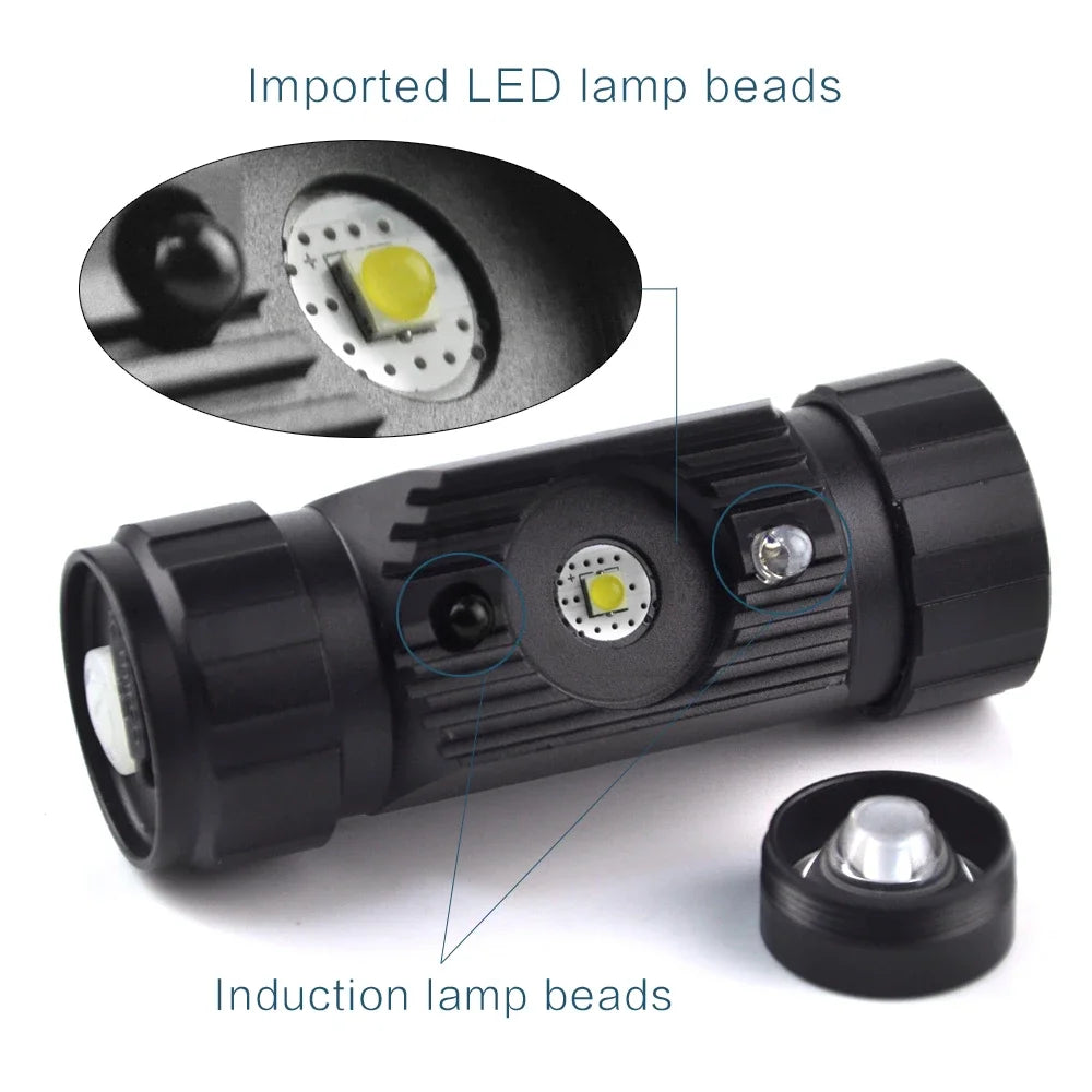 BORUiT 020 Motion Sensor LED Headlamp 1000LM Type-C Rechargeable Headlight Waterproof Camping Hunting Head Torch