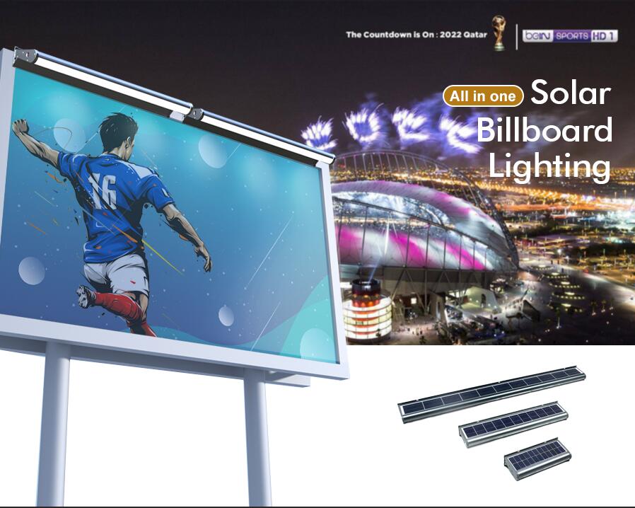 Solar Billboard Light – IP65 Waterproof | 9W LED Aluminum Linear Wall Lamp BICSSL‑04