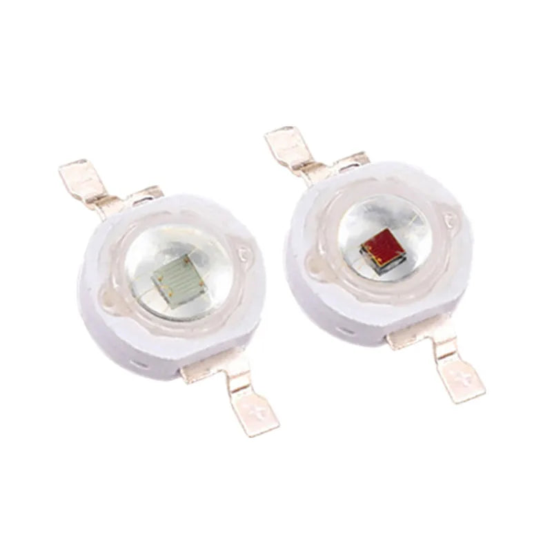 100pcs 3W LED chip Yellow High Power bulb/Spotlight/celling bead 588-595nm 2-2.4v 700mA 60-80lm AOC 42mil
