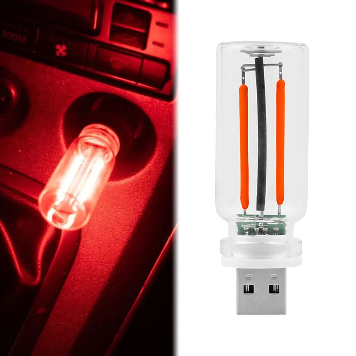 USB Touch Control LED Night Light Atmosphere Light Bulb Incandescent Lamp LED Filament Light Bulb Car Camping Home Room Decor