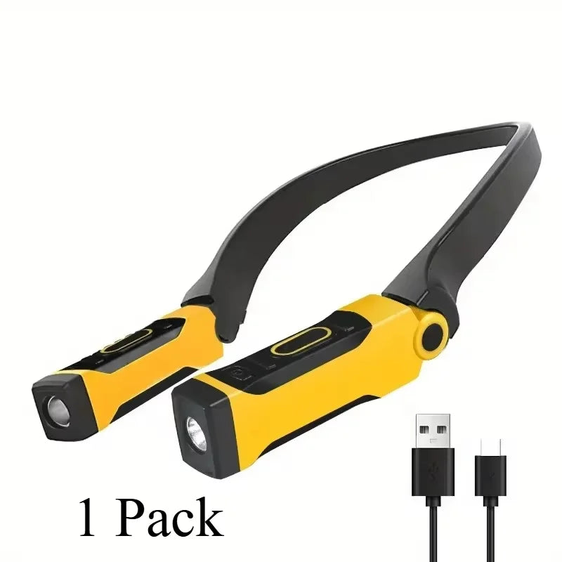Rechargeable Powerful LED Headlamp with Telescopic Zoomable Headlight - Outdoor Waterproof High Lumen Work Head Light