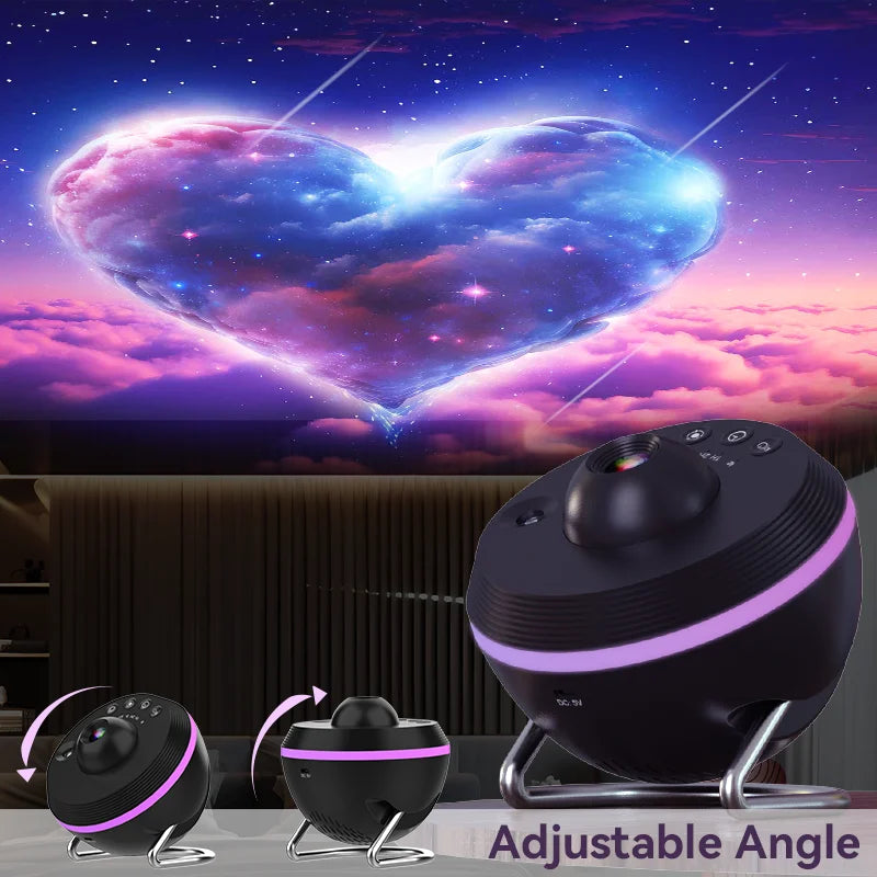 Newest Meteor 13 in 1 Ultra Clear Galaxy Projector Ultra Clear Night Light Lamp Rotary Space Ball Planetarium Projector Lights
