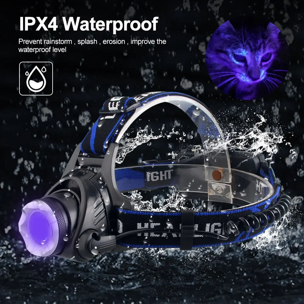 Headlamp Red Light Green Head LED Flashlight Outdoor XPG Headlight Tactical Camping Hunting Fishing Zoomable Fishing Headlamp