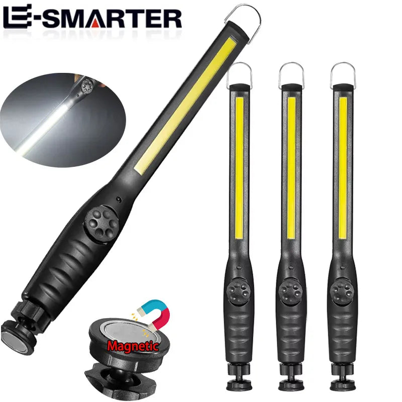 COB Portable LED Work Lights Cordless Magnetic LED Work Lamp Inspection Lights for Car Repair, Home, Garage, Emergency