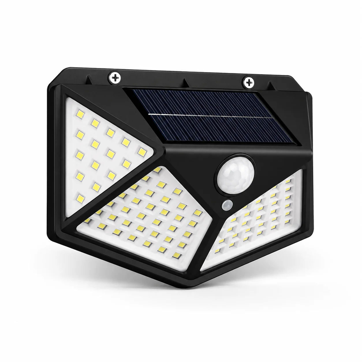 100 LED Solar Motion Sensor Wall Light IP65 Waterproof Outdoor Security Lamp for Garden Yard Fence Pathway