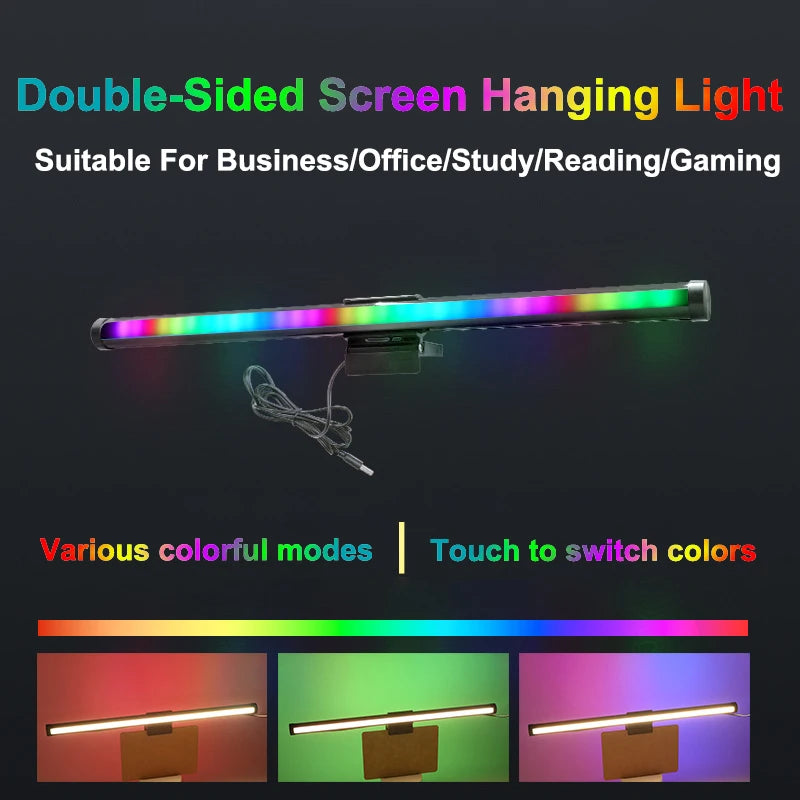 30CM LED Desk Lamp Monitor Light Bar Eye-Care Stepless Dimming Lighting Table Lamp Computer Monitor Screen Light for Work Gaming