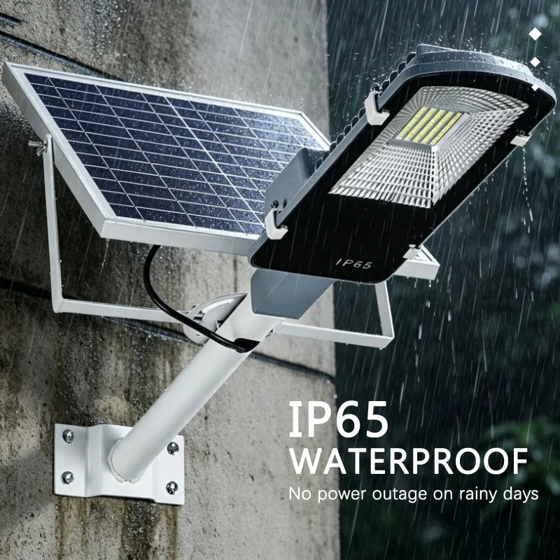 High Brightness LED Solar Street Light Automatic Sensing IP65 Waterproof Outdoor Garden Courtyard Square Parking Lot Lighting
