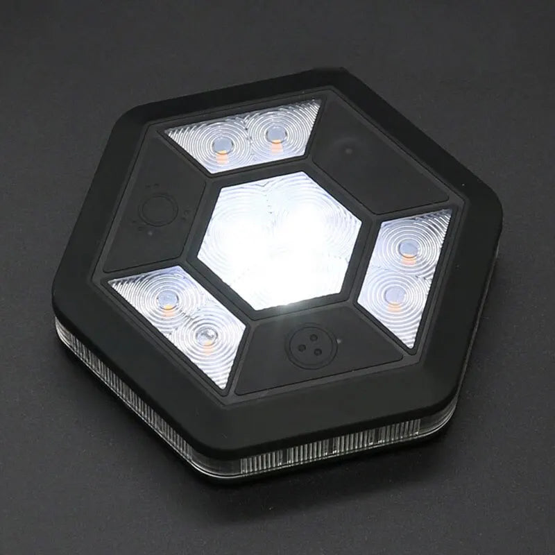 360° Rotating COB Warning Light Car Emergency USB Charging Magnet Adsorption Night Yellow White Flashing Lamp Roof Trunk Lights