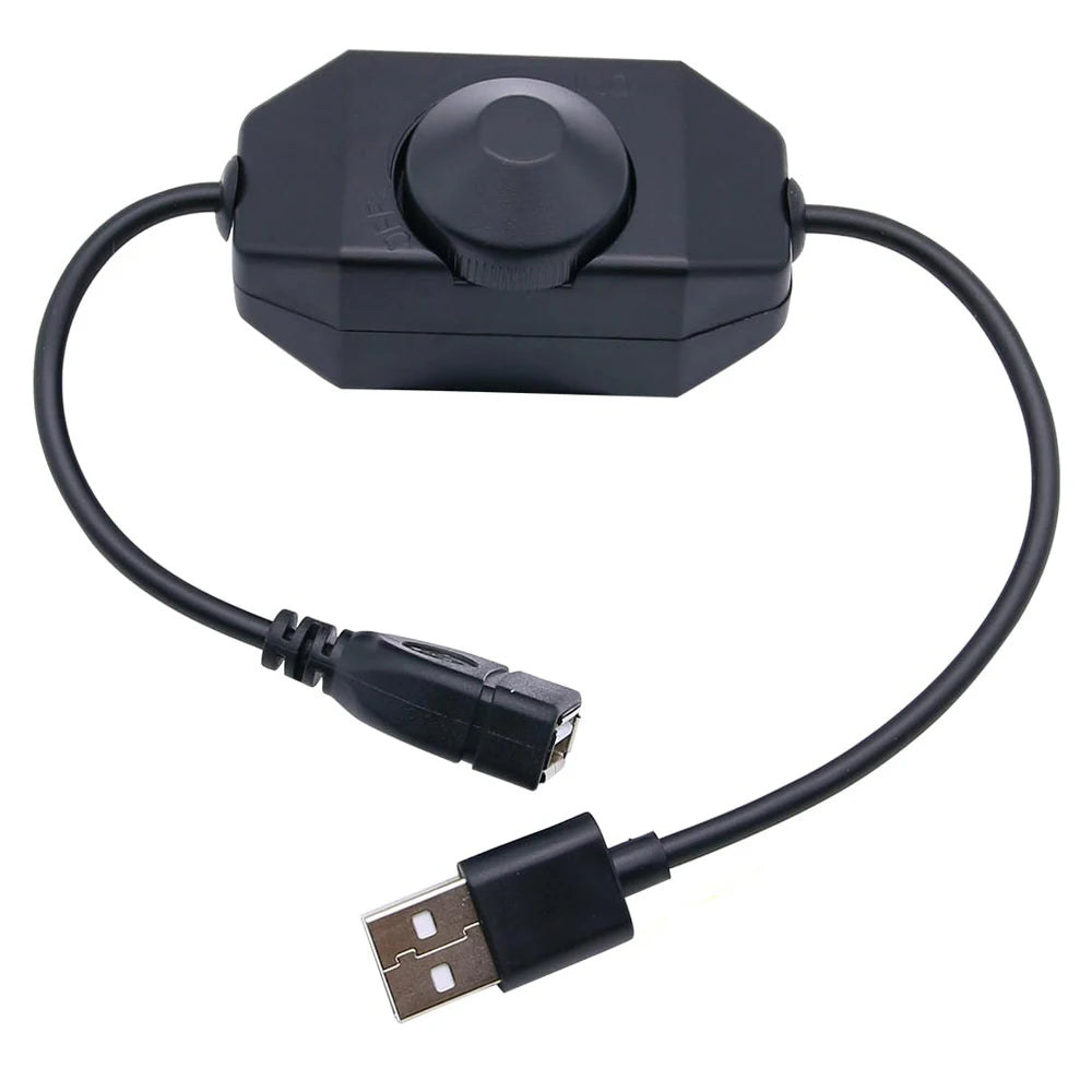 USB DC 5V Stepless Manual Knob Touch LED Dimmer Switch for 5050 2838 Strip Light 1 Channel Brightness Adjustment Controller