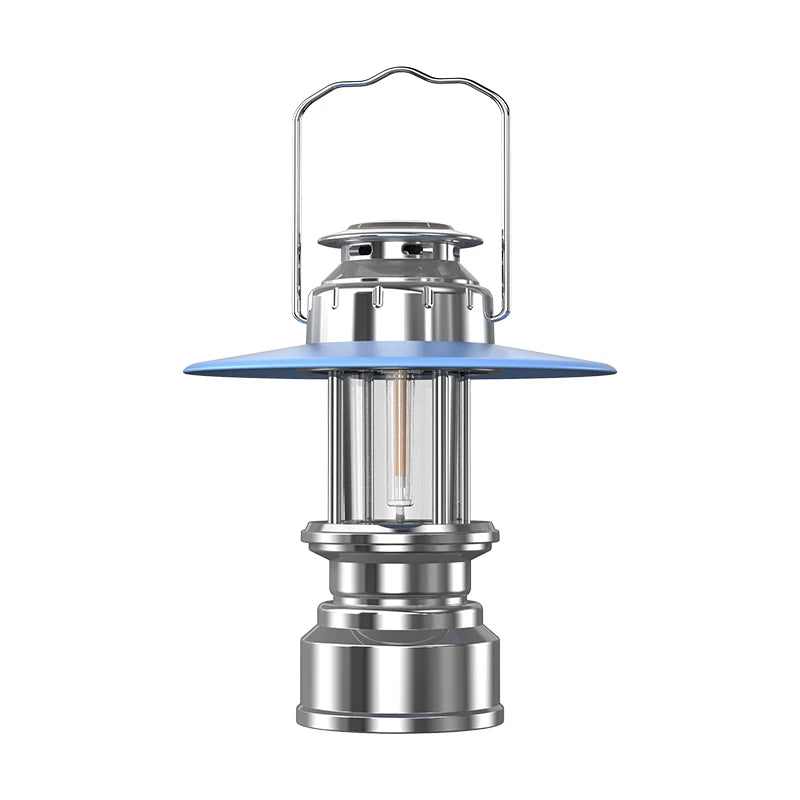 Outdoor Vintage LED Camping Lantern Portable Handheld Emergency Lighting Atmosphere Lamp Charger Design for Tent Outdoor