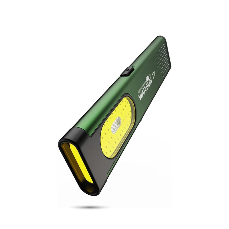 WARSUN T7PRO LED Torch Rechargeable Mini Work Flashlight with Magnet Ultra-thin & Portable for Hiking Camping EDC