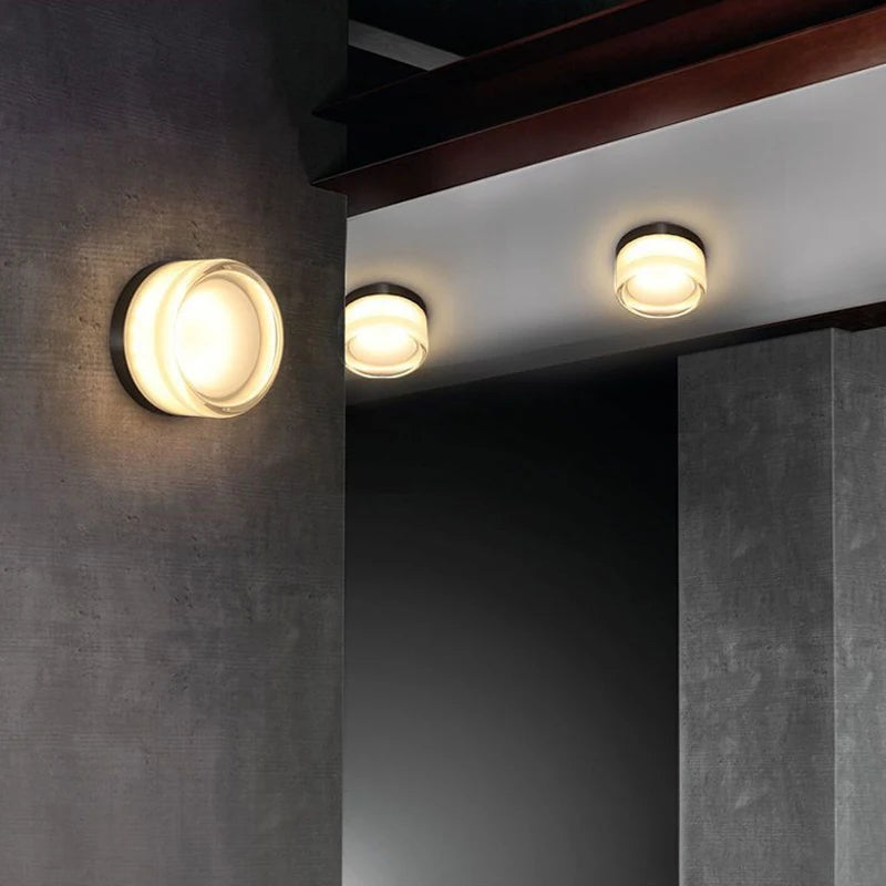 Modern LED Wall Lamp Living Room Amber Jelly Decor Wall Sconces  Corridor Study Dining Room  Home Decoration Smokey Grey Fixture