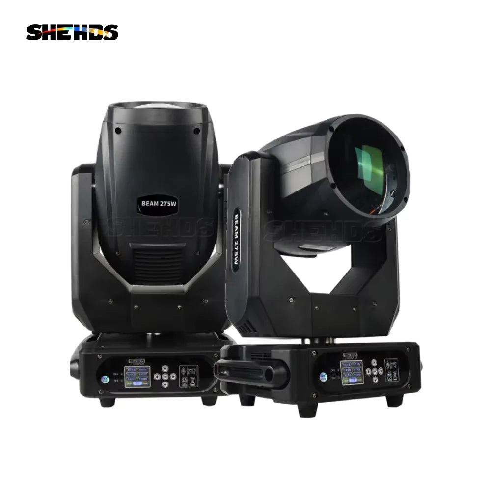 SHEHDS Super Power Beam 275W 10R Bulb Moving Head Double Prisms Rainbow Effect for Night Club Disco Christmas Lights Audience