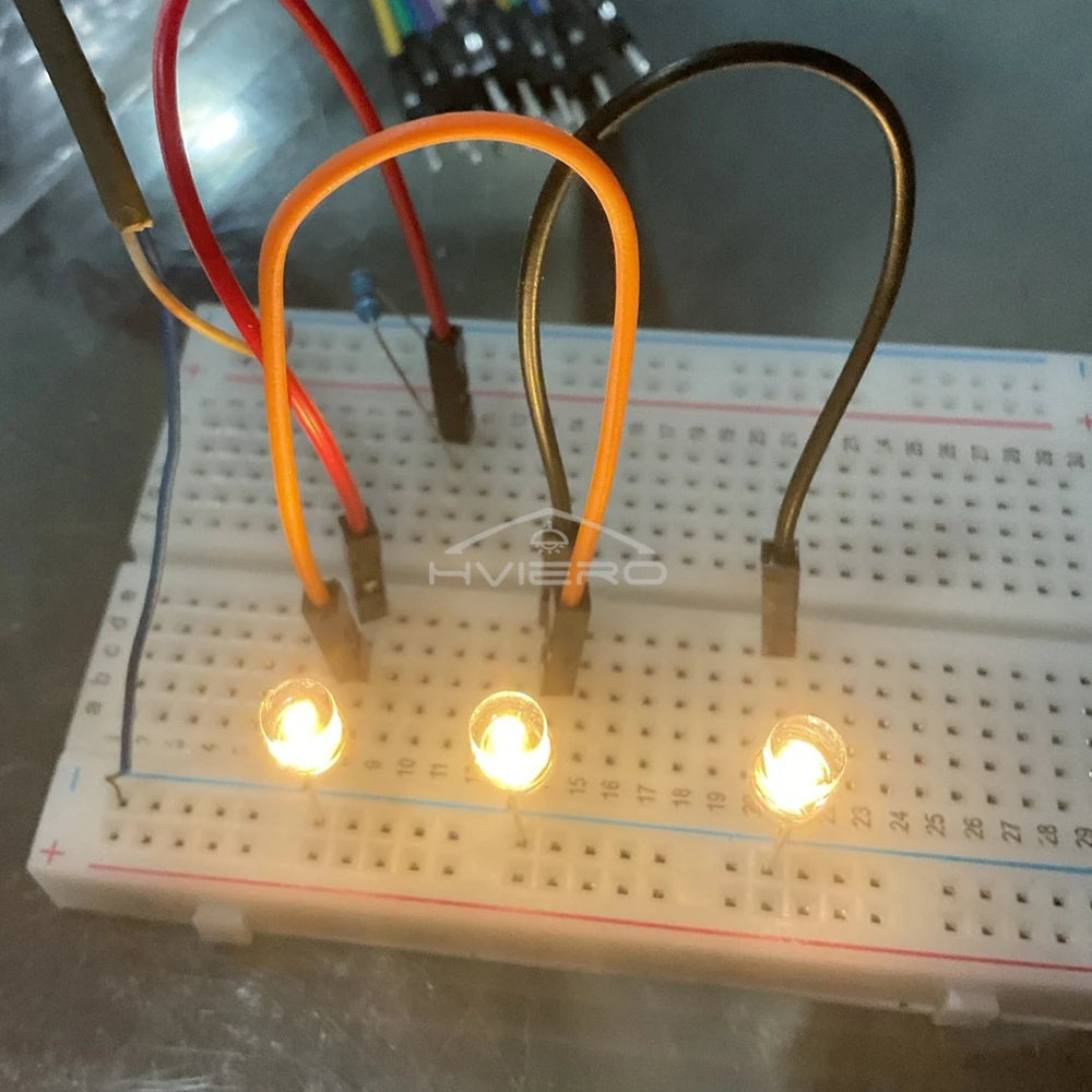 100Pcs F3 3mm 2pins Ultra Bright LED Bulbs Flat White Red Yellow Blue Green Pink Diode Led Wide Angle Light Emitting Diodes Lamp