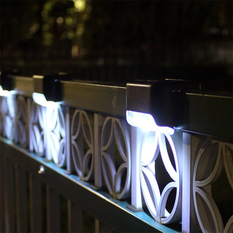 4-32 Pack Outdoor LED Solar Step Lamp Path Stair Garden Lights IP65 Waterproof Balcony Light Decoration for Patio Fence Light