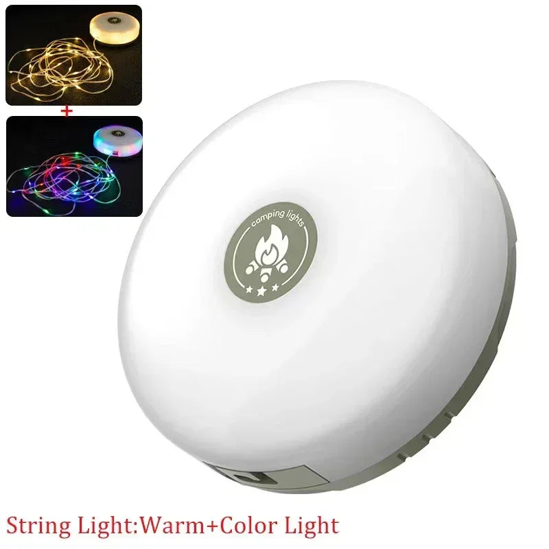 Camping String Light, Rechargeable Portable Outdoor Lights For Yard, Hiking, Decoration, Christmas(10M)