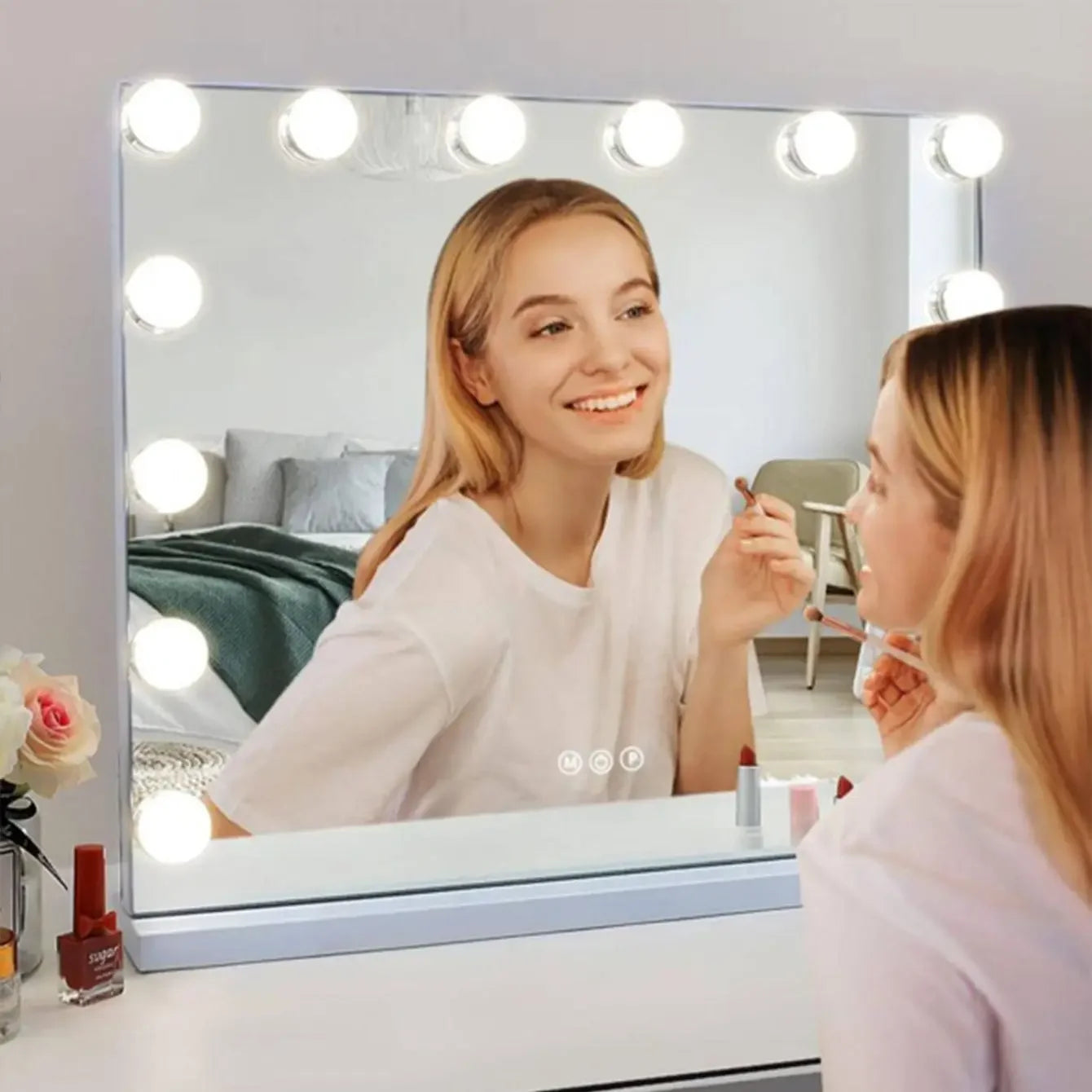 LED Detachable Bulbs Professional Makeup Mirror Lamp USB Power Cosmetic Mirror Light Hollywood Dressing Table Vanity Lights