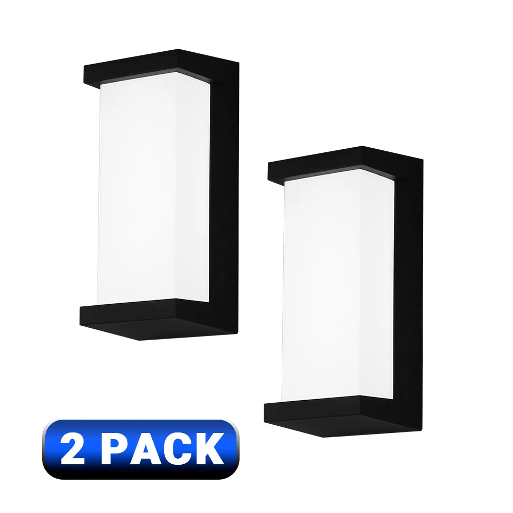 IP65 Waterproof Outdoor LED Wall Lamp 24W AC85-265V Exterior Wall Lighting Plastic Lamp Body Warm White Porch Light Garden Light