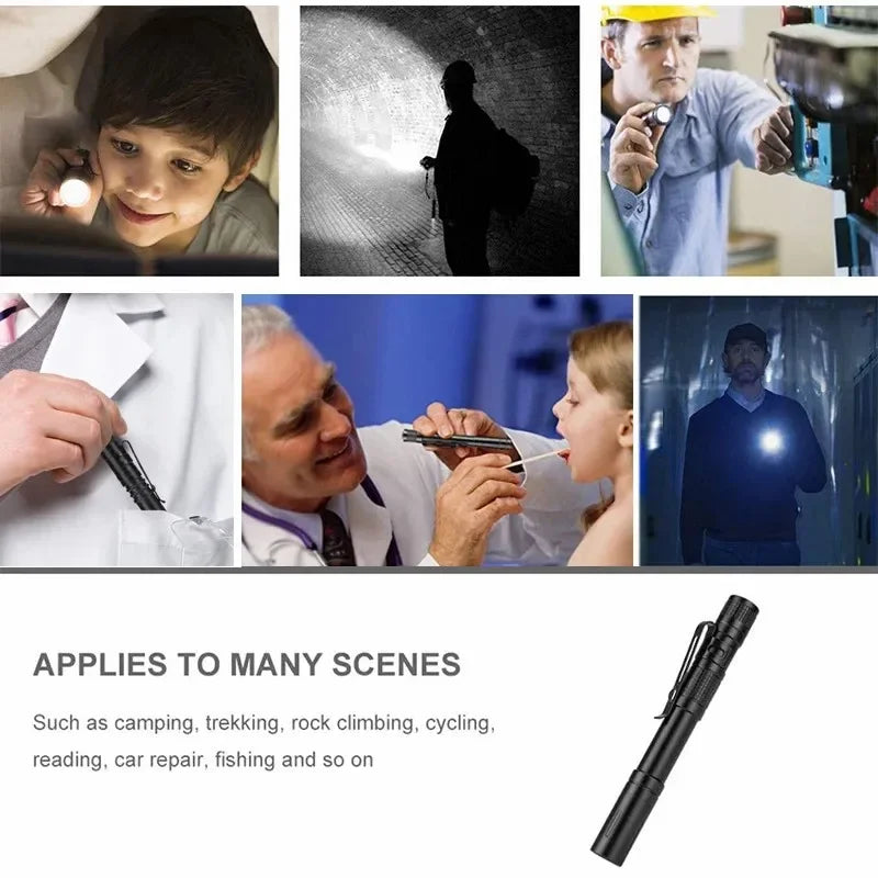 Mini LED Camping Fishing Flashlight Pen Light Mini Portable led Tactical Flashlight For The Dentist for Hiking edc Torch Lantern