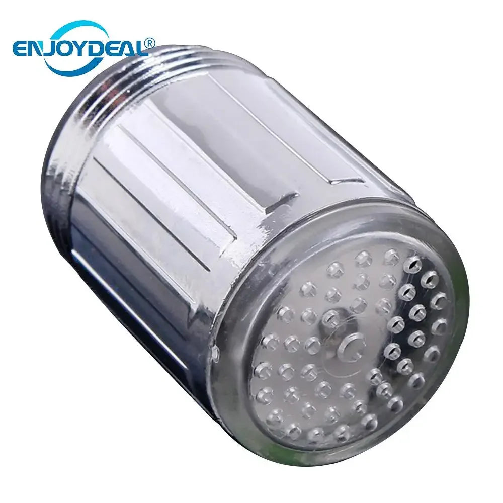 LED Glow Shower Tap Faucet Nozzle Head 7 Colors Change Home Bathroom Kitchen LED Faucet Stream Light Novelty Light