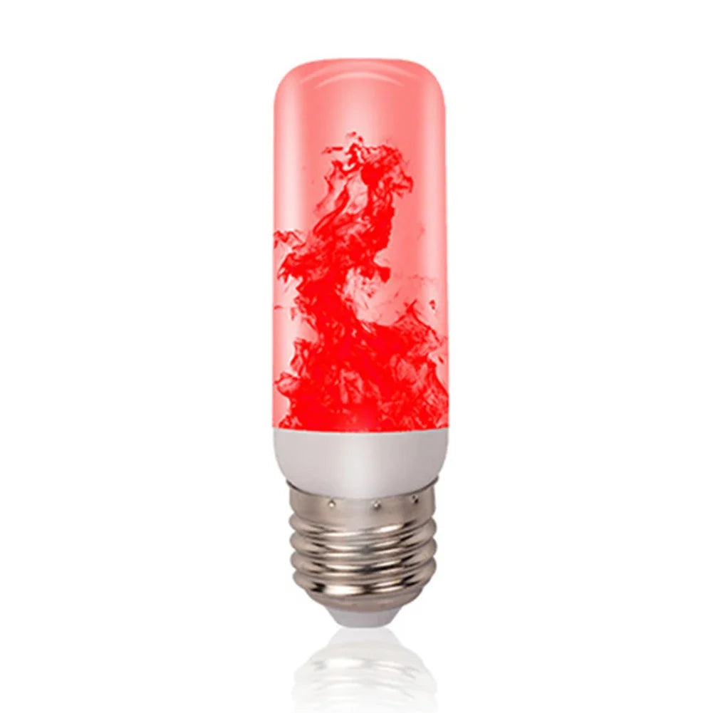 LED Flicker Flame Light Bulb Simulated Burning Fire Effect E27E26 Lamp Xmas Party Decorations Flickering Outdoor Four mode Light
