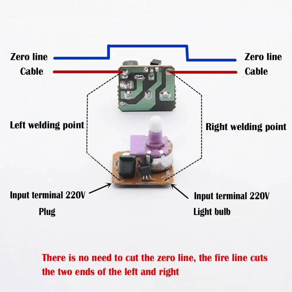 220v Durable Lamp Knob LED Controller Adjustable Controller Lamp Dimmer Switch Dimmable Button Light Dimmer Switch Modulator