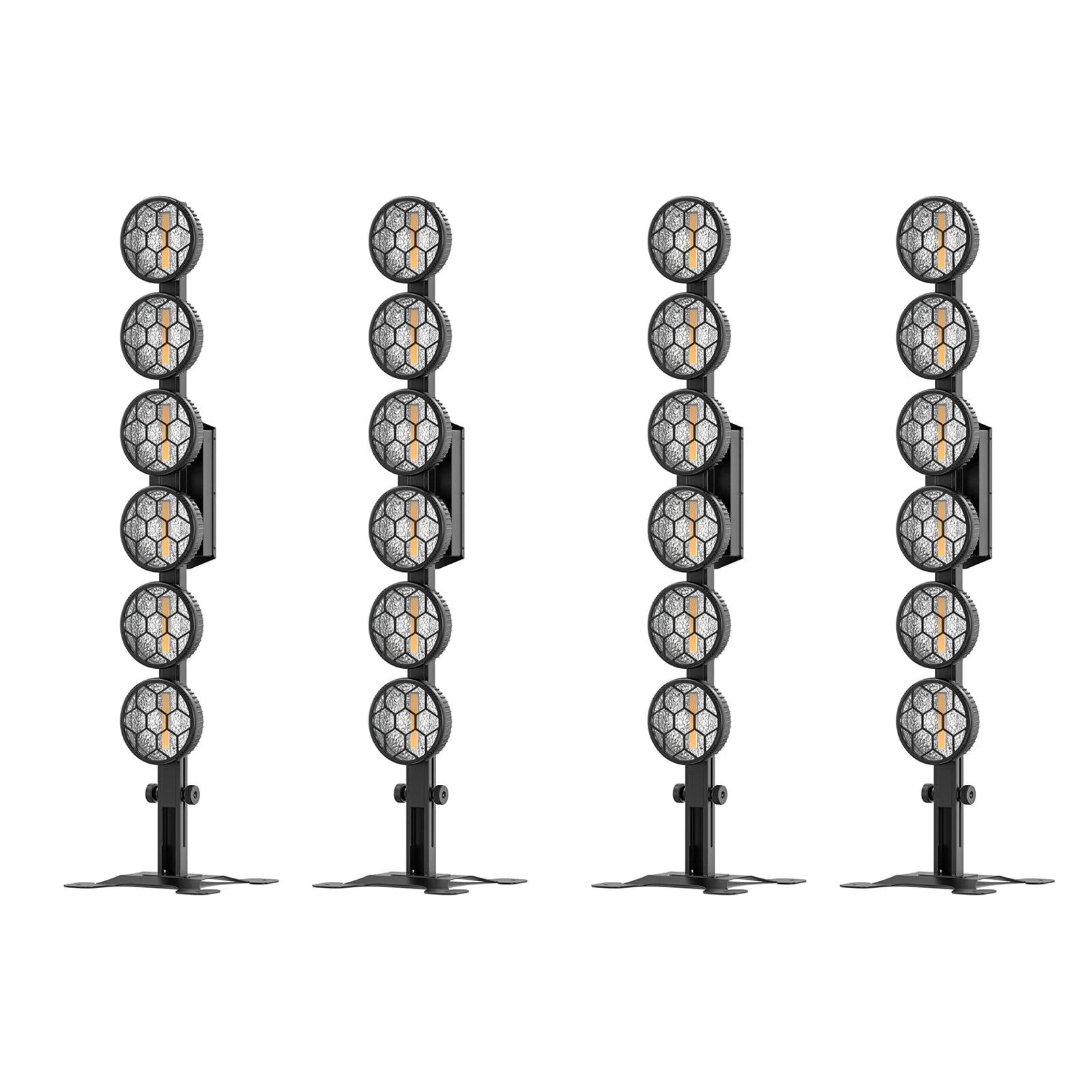 4PCS 300W COB Par Light RGB LED Retro Lights Stage Linear Vintage Light DMX for Party Concert Wedding Theater Live Show Bar Club