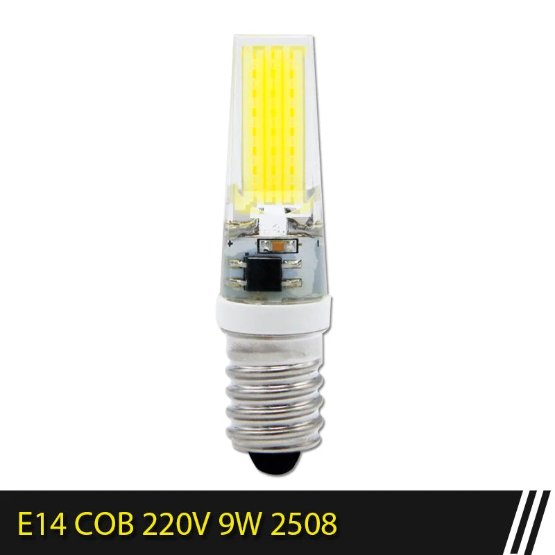 G4 LED COB Lamp Dimmable 6W 9W COB LED Bulb E14 AC/DC 12V 220V Lampada LED G9 COB Spotlight Chandelier Lighting Replace Halogen