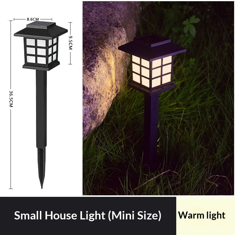 2 Pack Solar Pathway Light Outdoor Solar Lamp Waterproof Landscape Lighting for Garden Yard Patio Walkway Driveway Camping Decor