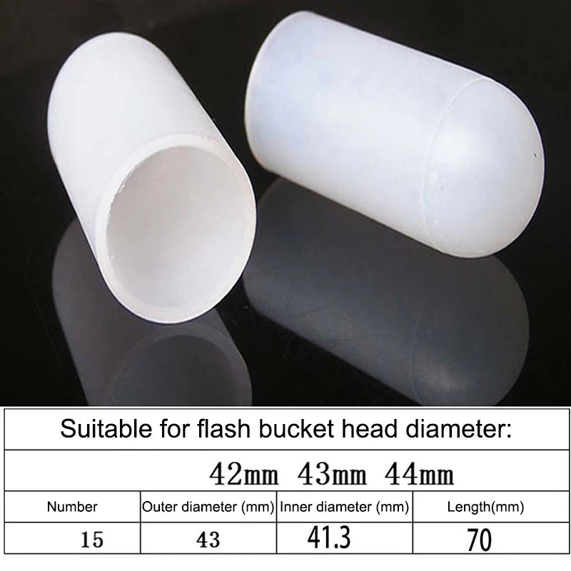 2Pcs Silicone Elastic Flashlight Lampshade For SP31 SP35 IF22A C8G IF25A SP36 S2 C8 EA01 TS21 Q8 14-75MM Torch